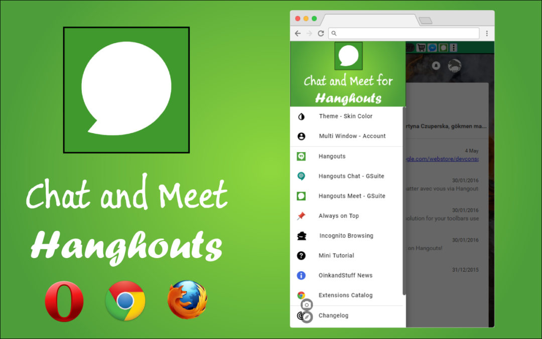 Chat and Meet for Hangouts – Chrome extension for Home and G Suite users ๐๐ผ