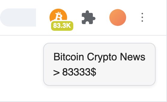 Bitcoin Crypto News: Real-time non-intrusive notifications in the App icon