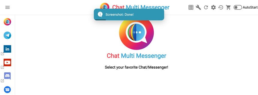 Chat Multi Messenger: Window Screenshot