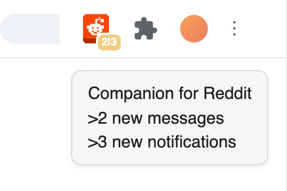 Companion for Reddit: Real-time non-intrusive notifications in the App icon