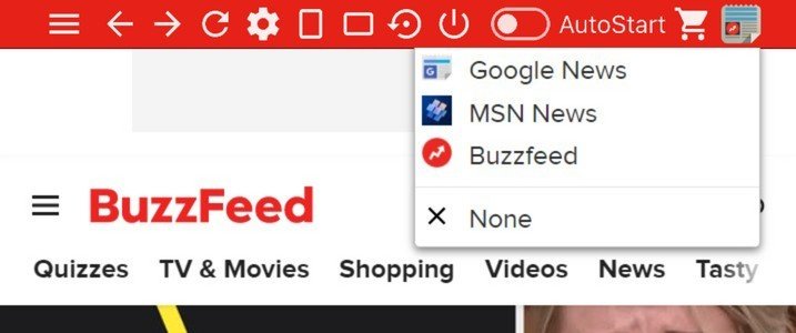 News Hub Kiosk: Change News Source