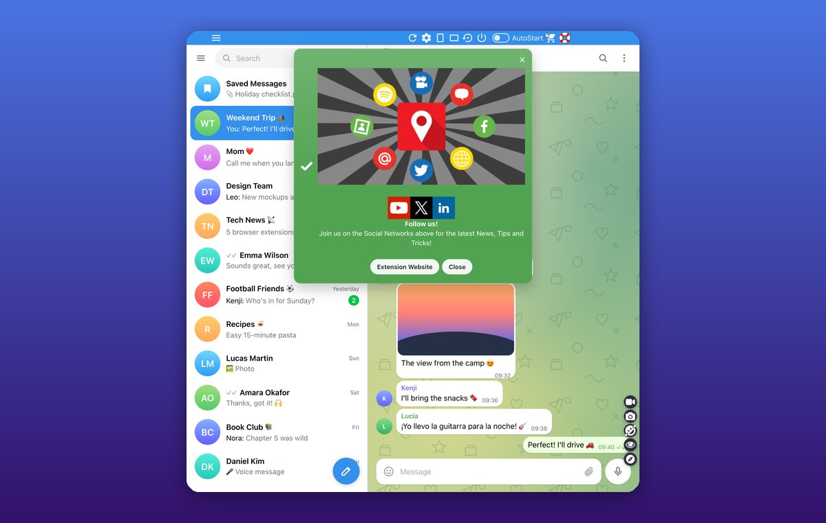 No pop-ups or promotions
