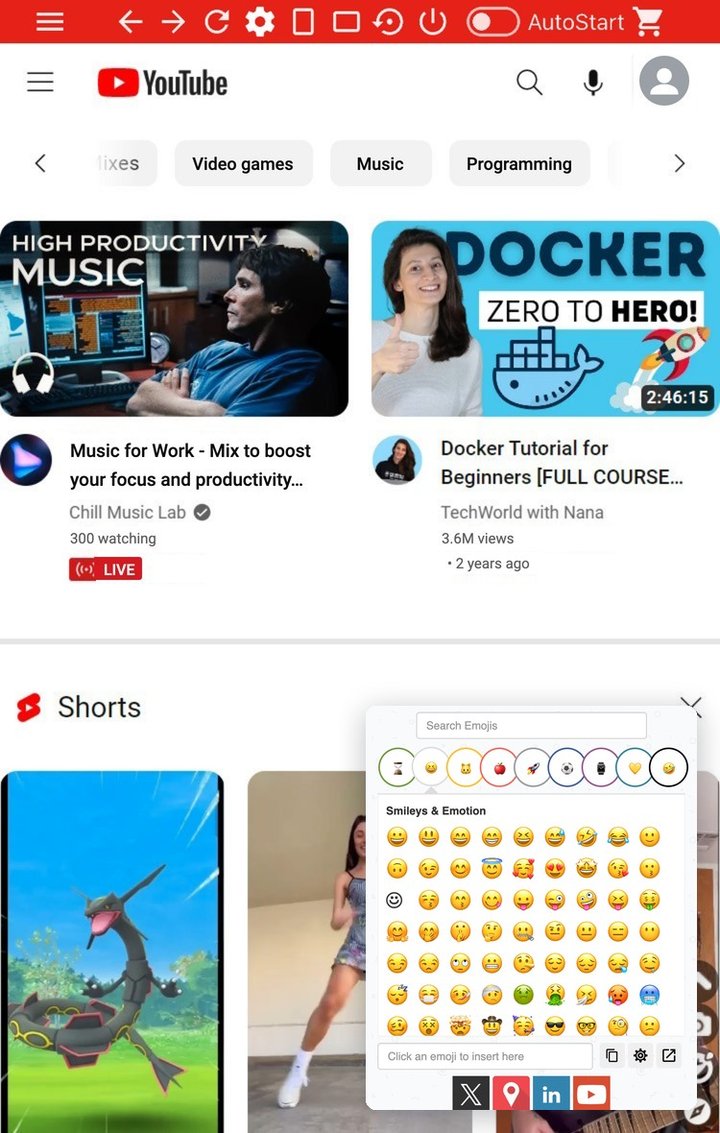 Red Messenger for YouTube: Emoji Keyboard