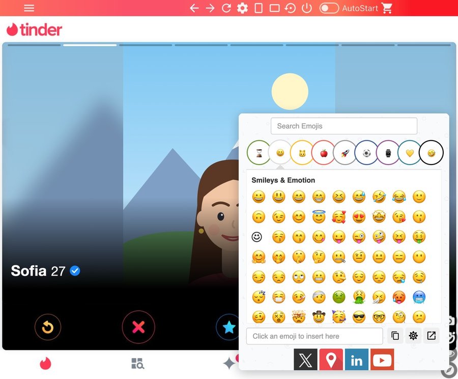 Link and Love - Tinder: Emoji Keyboard