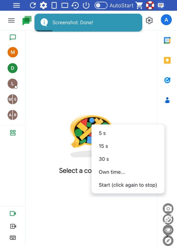 Web for Google Messages: Window Screenshot and Video